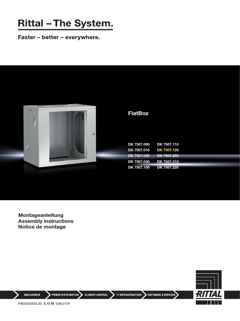 Rittal FlatBox Assembly Instructions | PDF