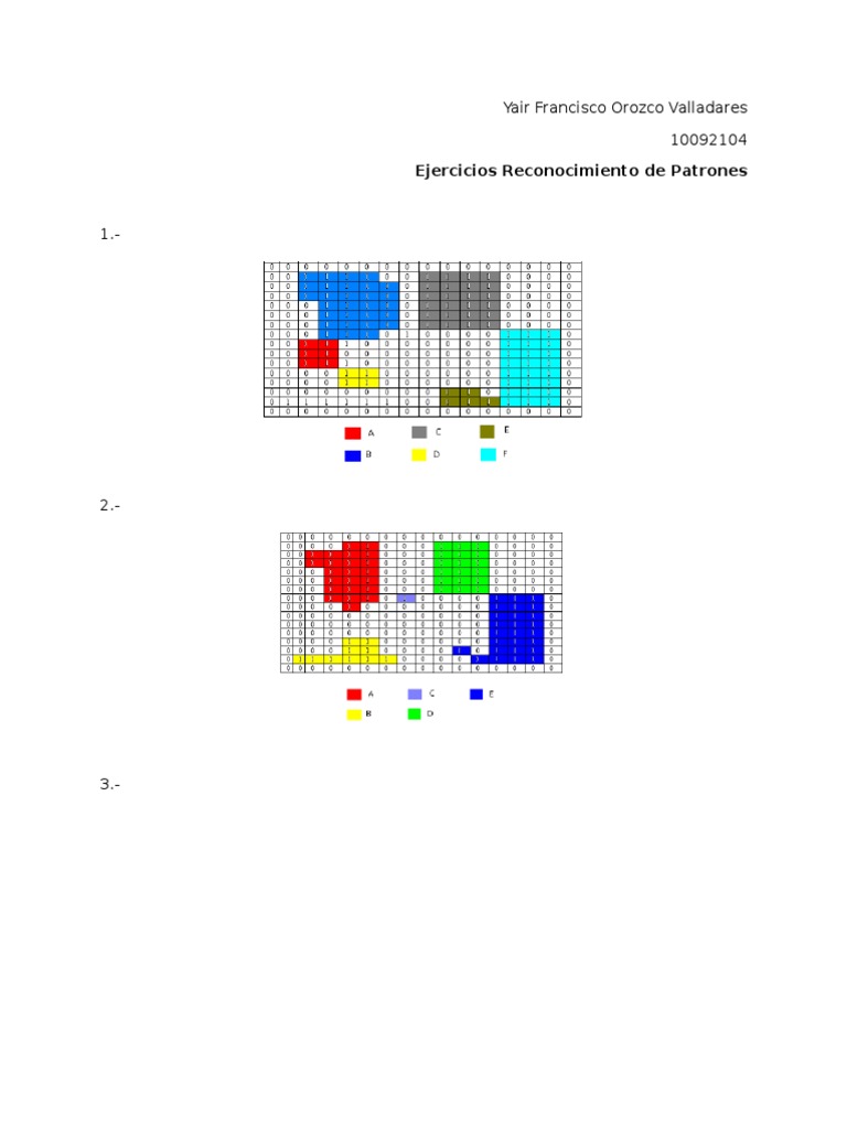 Pattern Recognition Exercises Data | PDF
