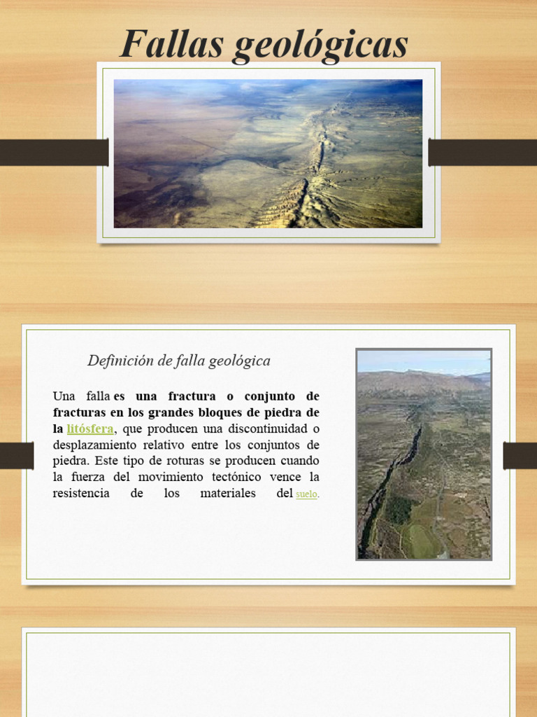 Fallas geológicas PDF Falla (geología) Placas tectónicas