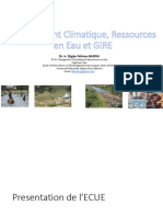 Changement Climatique - Ressources-en-Eau - GIRE - Chapitre 1