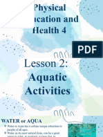 Lesson 2 Aquatic Activities