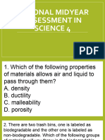 Regional Midyear Assessment in Science 4