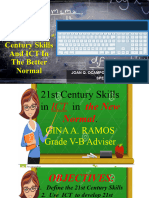 Integrating 21st Century Skills and Ict in The Better Normal