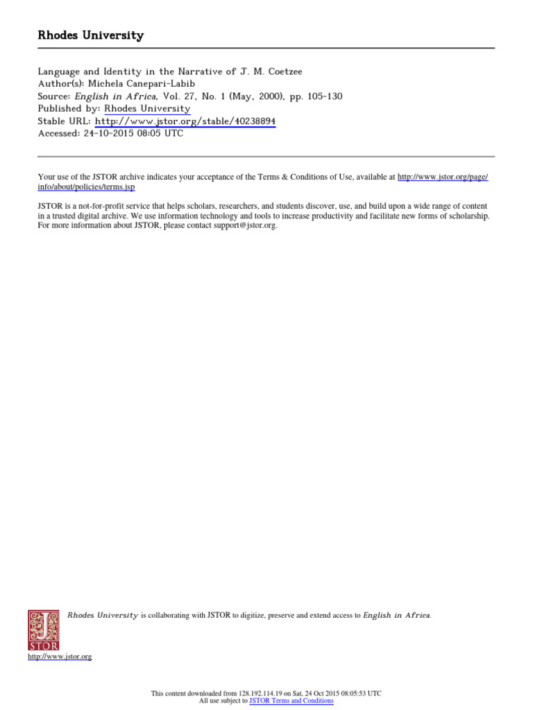 Rhodes University | PDF