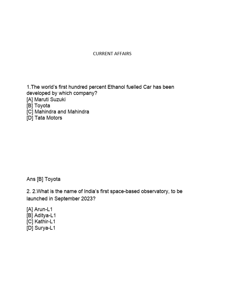 Current affairs pdf asia