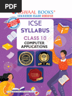 Oswaal ICSE Class 10th Syllabus For 2022-23 Exam Computer Applications