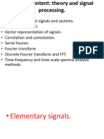 Course 2: Elementary Signals