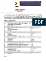 Form One Joining Instructions 2024