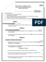 Sample Practical Paper - Biology