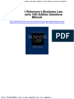 Full Download Smith and Robersons Business Law Mann Roberts 15th Edition Solutions Manual PDF Full Chapter