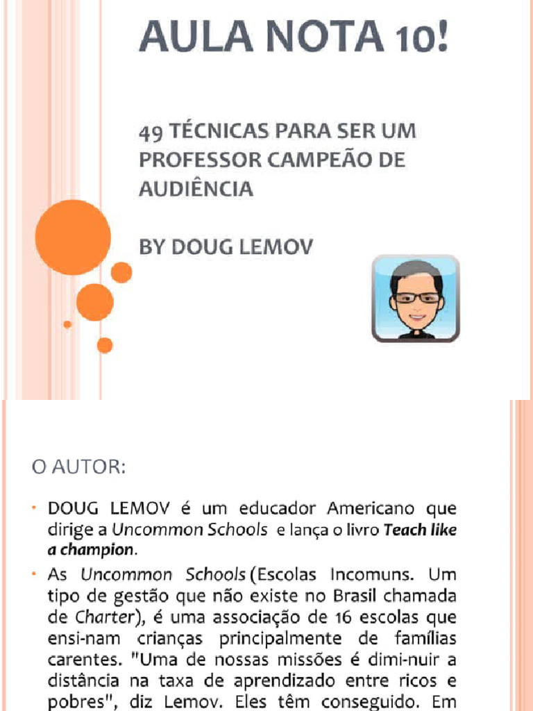 Aula Nota 10 49 Tcnicas para Ser Um Professor Nota 10 | PDF