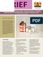 Healthcare Financing PolicyBrief - A CaseForIncreasingPublicInvestments in Health-May2018