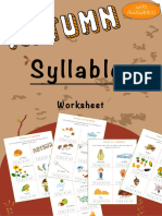 Autumn Syllable Cards