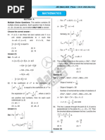 Answer and Solutions - JEE - Main 2023 QP Jan 30 Morning Shift Maths