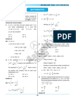 Answer and Solutions - JEE - Main 2023 QP Jan 30 Morning Shift Maths