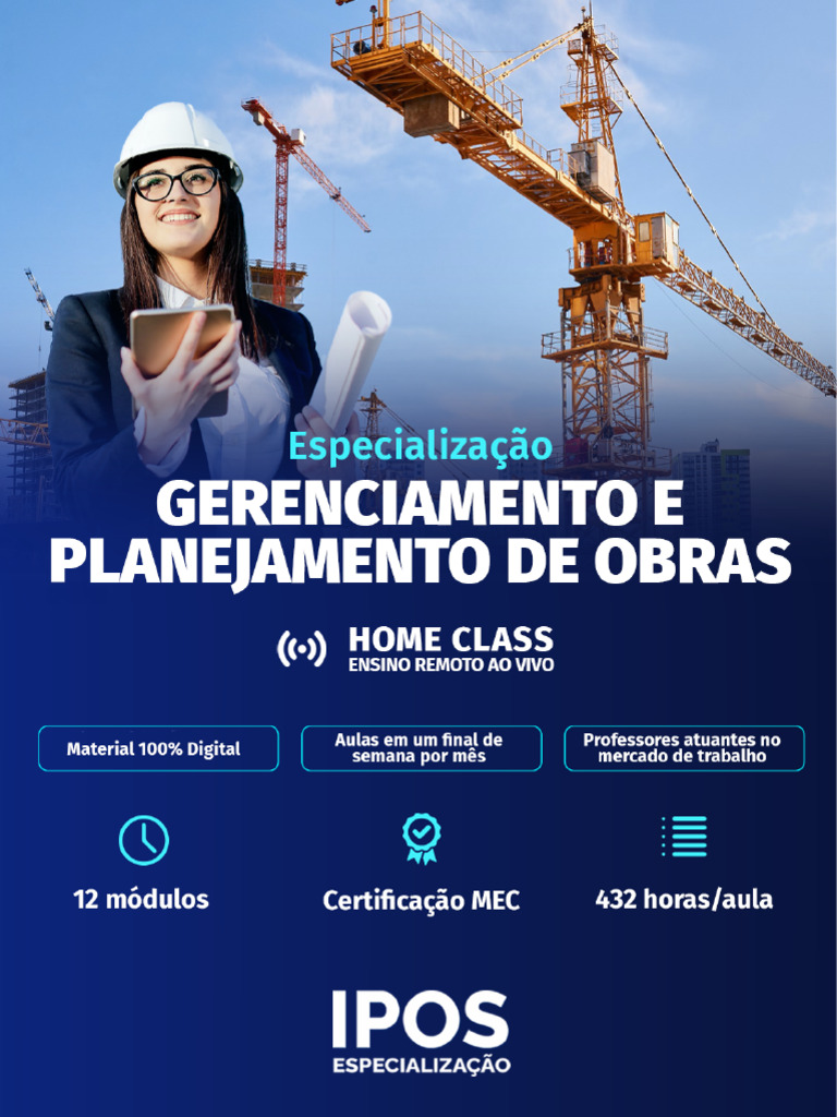 Pós-Graduação em Gestão de Obras EAD | PDF | Engenharia | BIM