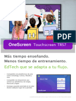 Gobierno OneScreen Touchscreen For Education TRS7 75 Spec Sheet