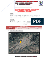 Reporte Situacional #235 - 2022 Huanicauri - Abancay-If