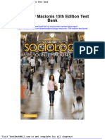 Full Download Sociology Macionis 15th Edition Test Bank PDF Full Chapter