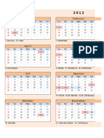 Kalender 2012 Indonesia