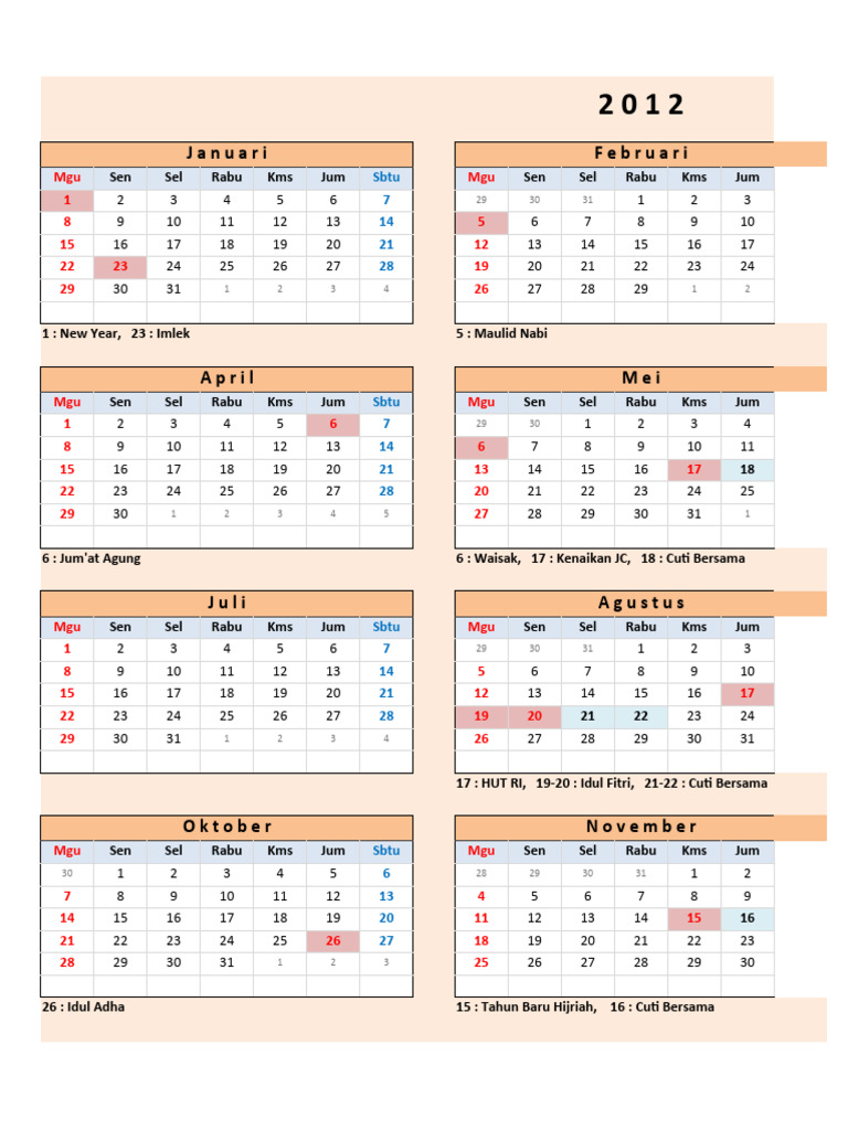 Kalender 2012 Indonesia Pdf