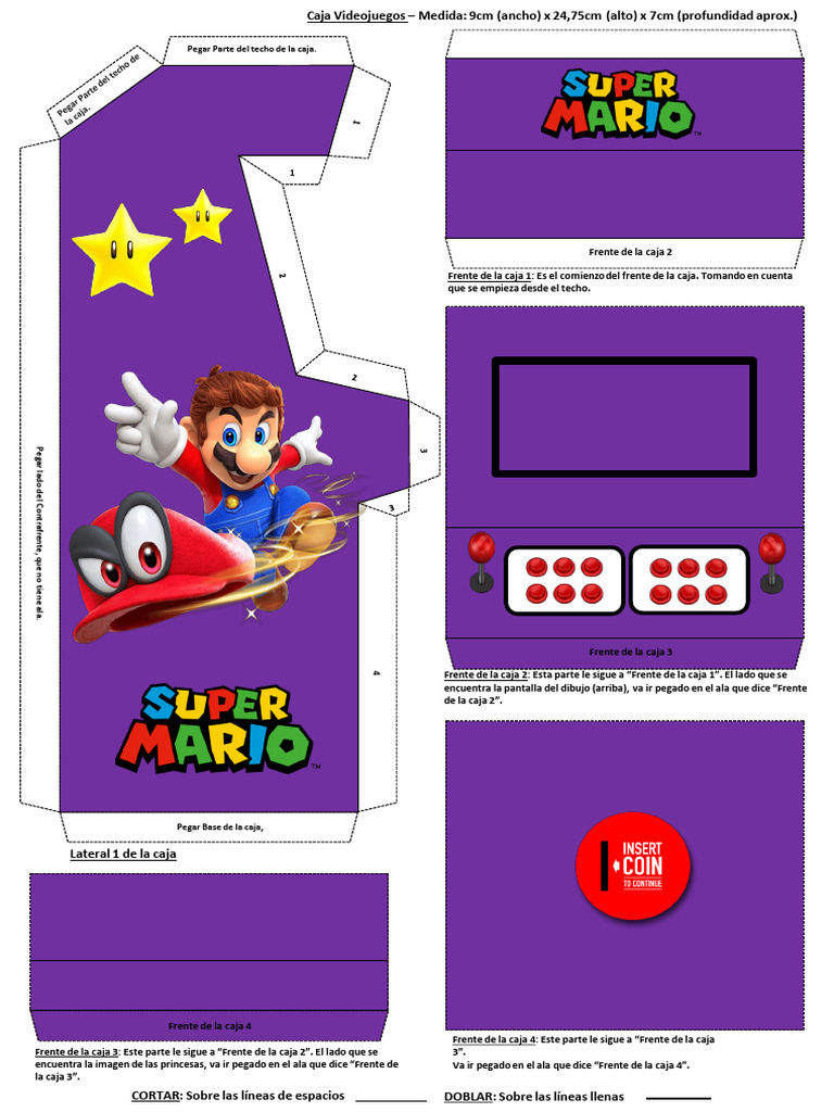 Caja de Mario Bros para Armar | PDF