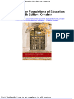 Full Download Test Bank For Foundations of Education 11th Edition Ornstein PDF Full Chapter