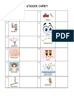 EASI Sticker Chart