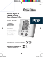 Manual Medidor de Pressão RS380
