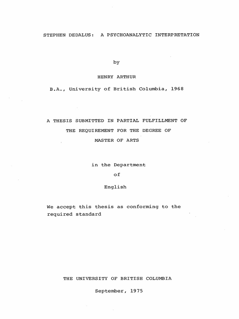 1 PDF Ulysses (Novel) Thesis