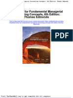Full Download Test Bank For Fundamental Managerial Accounting Concepts 6th Edition Thomas Edmonds PDF Full Chapter