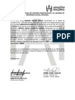 Certificación de Pago de Aportes Parafiscales