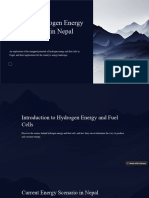 Scope of Hydrogen Energy and Fuel Cells in Nepal