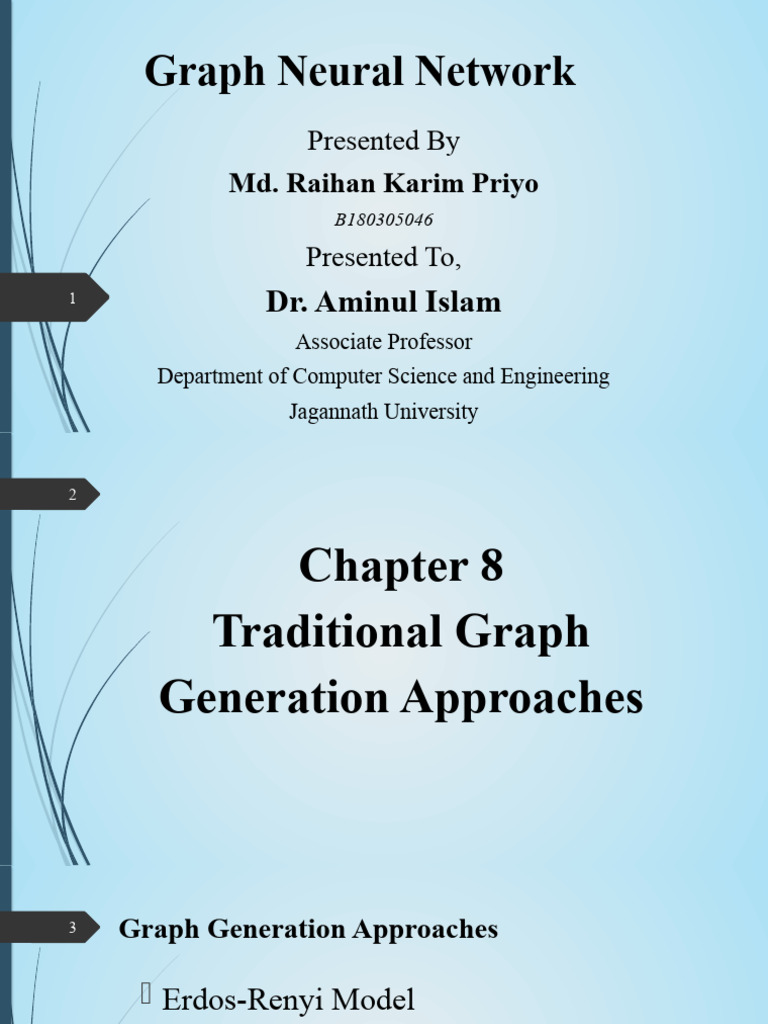 Graph Generation Techniques Overview | PDF | Probability Theory ...