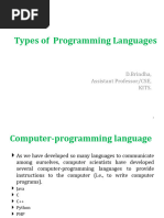 UNIT1 - 4types of Programming Languages