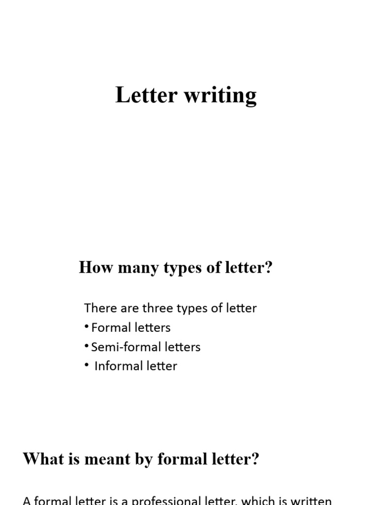 Letter Writing Format | PDF | Linguistics | Communication