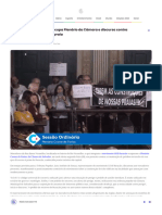 Movimento SOS Buracão Ocupa Plenário Da Câmara e Discursa Contra Construção de Prédios Na Praia - Portal Salvador FM