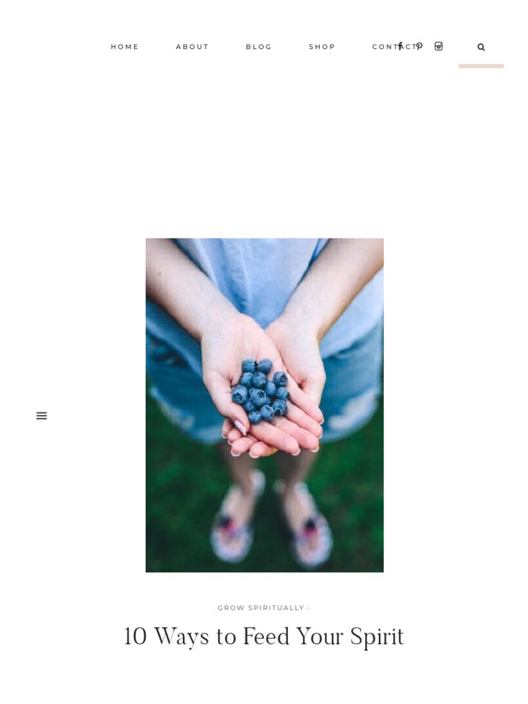 10 Ways to Feed Your Spirit PDF Prayer Worship