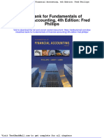 Full Download Test Bank For Fundamentals of Financial Accounting 4th Edition Fred Phillips PDF Full Chapter