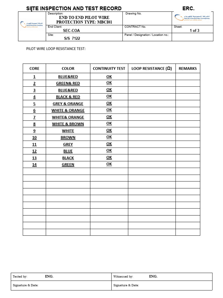 End To End Test 7008 Circuit 7041 Mbci01 | PDF | Relay | Electrical ...