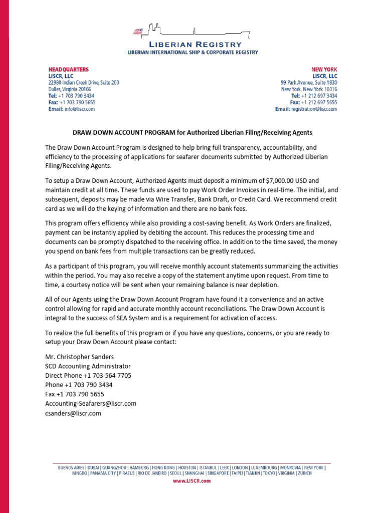 $7000 - DDA Draw Down Account | PDF