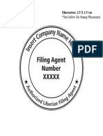 Company Stamp and Placement
