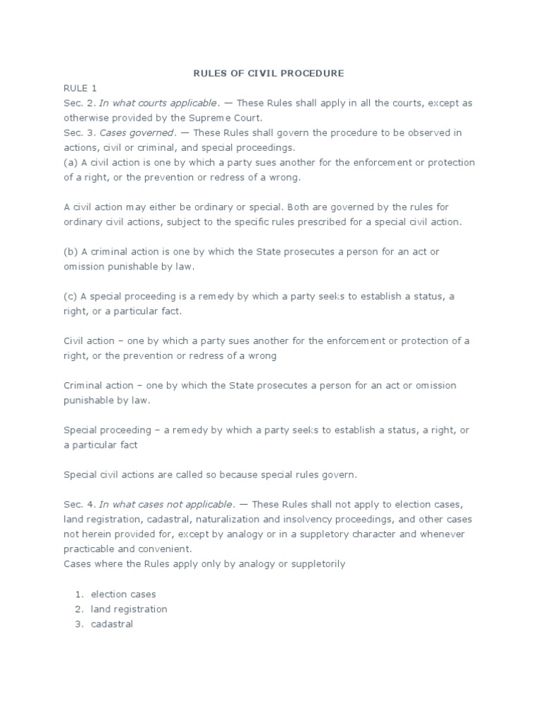 Rules of Civil Procedure 15 Pleading Lawsuit