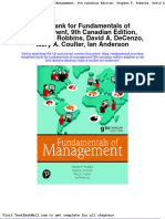 Test Bank For Fundamentals of Management, 9Th Canadian Edition, Stephen P. Robbins, David A. Decenzo, Mary A. Coulter, Ian Anderson