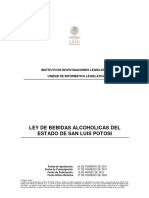 Ley de Bebidas Alcoholicas Del Estado de San Luis Potosi 27 Feb 2023