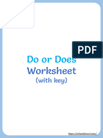 Do and Does Worksheets With Answers 1