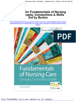 Full Download Test Bank For Fundamentals of Nursing Care Concepts Connections Skills 3rd by Burton PDF Full Chapter