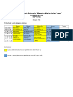 Horario 5 B 2021-22