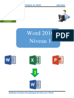 Cours Word 2016