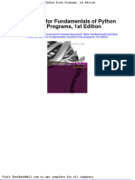 Full Download Test Bank For Fundamentals of Python First Programs 1st Edition PDF Full Chapter